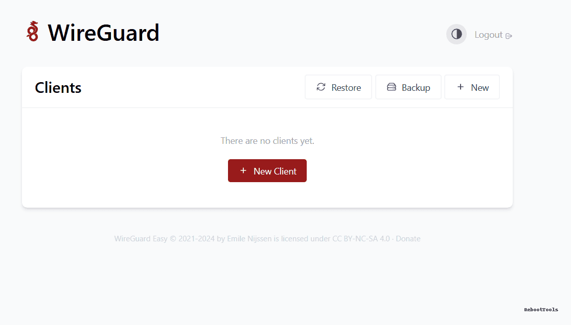 Add new WireGuard client