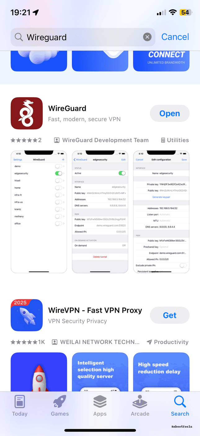 WireGuard app