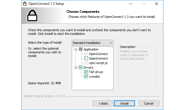 OpenConnect Setup Components