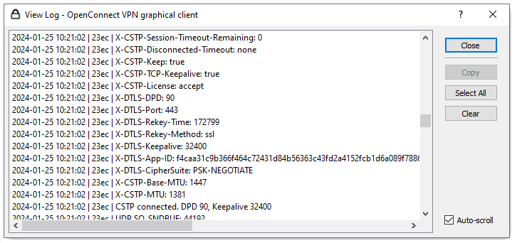 Log Window