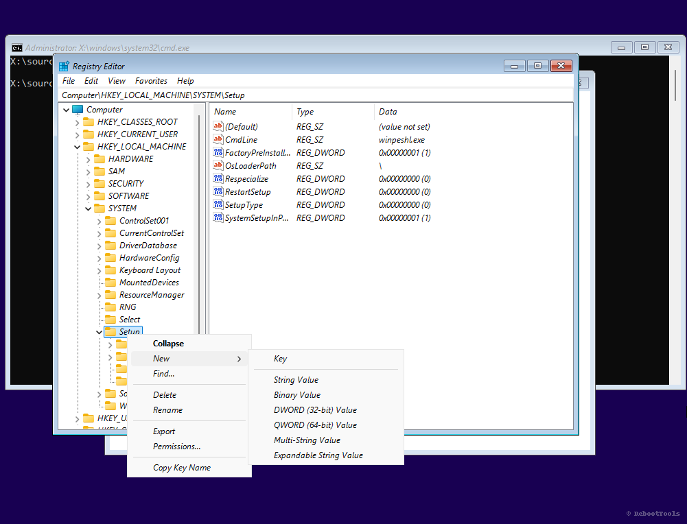Create LabConfig key