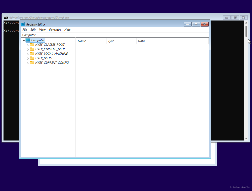 Registry path HKEY_LOCAL_MACHINE Setup